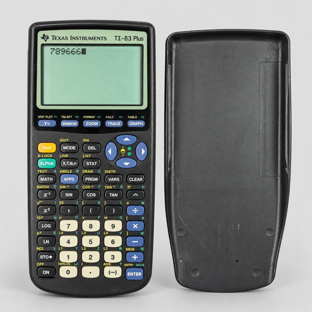 Texas Instruments TI-83 Plus Graphing Calculator with Slide Case Black